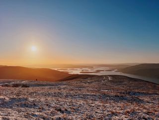 Sunrise over Loch Lomond from Ben Lomond